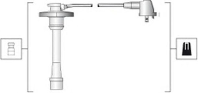 Przewody wysokiego napięcia komplet MAGNETI MARELLI MSK1274 