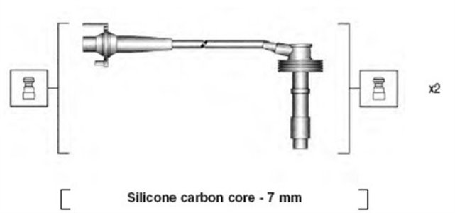 Przewody wysokiego napięcia komplet MAGNETI MARELLI MSK807 