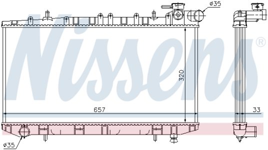 Chłodnica silnika NISSENS 62985 2141065C01