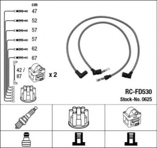 Przewody wysokiego napięcia komplet NGK RC-FD530 RCFD530