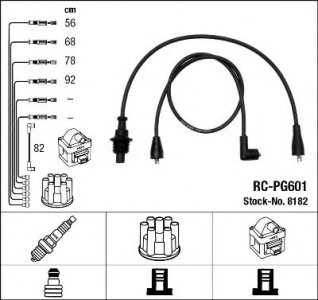 Przewody wysokiego napięcia komplet NGK RC-PG601 RCPG601