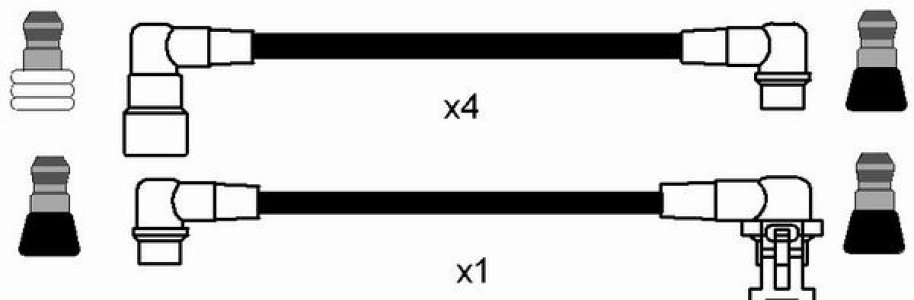 Przewody wysokiego napięcia komplet NGK RC-VL604 