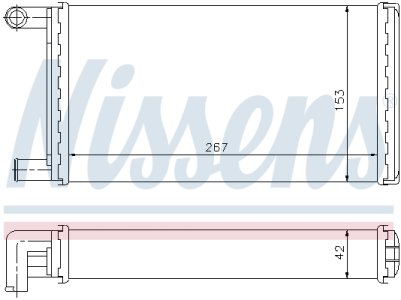 Nagrzewnica NISSENS 72004 28356201