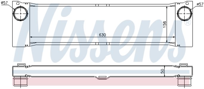 Intercooler NISSENS 96729 6395010301