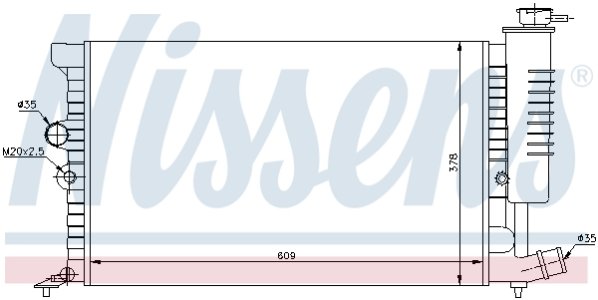 Chłodnica silnika NISSENS 61399A 1301GG