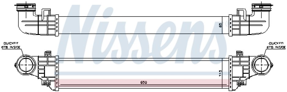 Intercooler NISSENS 96785 2115001102