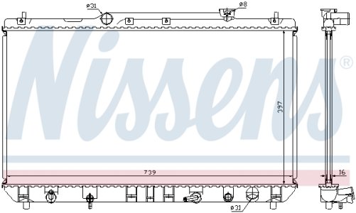 Chłodnica silnika NISSENS 646991 1640003140