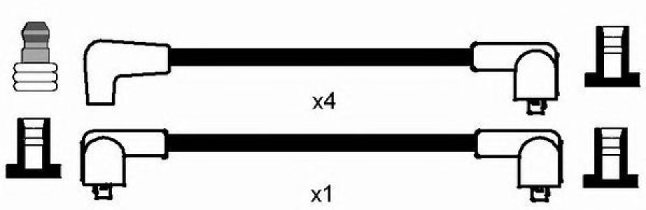 Przewody wysokiego napięcia komplet NGK RC-AT405 RCAT405
