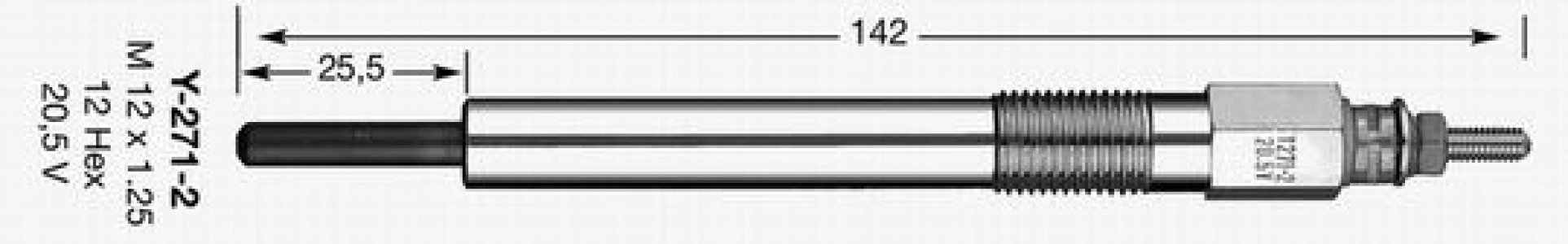 Świeca żarowa NGK Y-271-2 7467