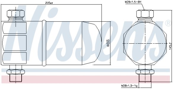 Osuszacz klimatyzacji NISSENS 95324 4B0820193
