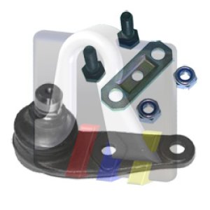 Sworzeń wahacza RTS 93.05930+ 893407365A