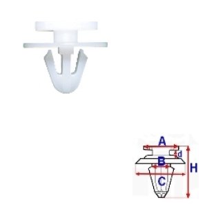 SPINKA POSZERZEŃ BŁOTNIKÓW ROMIX COMPANY C60317  CORSA C