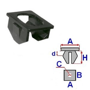 GNIAZDO SPINKI ROMIX COMPANY C60383  OKŁADZIN BAGAŻNIKA  BMW