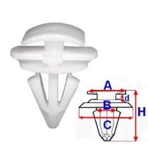 SPINKA LISTEW PROGOWYCH ZEWN. ROMIX COMPANY C60427 