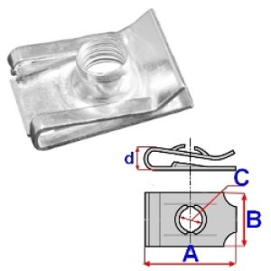 BLASZKA MONTAŻOWA M8 ROMIX COMPANY C60478 