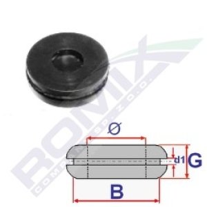 PRZELOTKA GUMOWA ZAMKNIĘTA ROMIX COMPANY C60495 