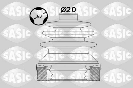 Osłona przegubu SASIC 1900003 328798
