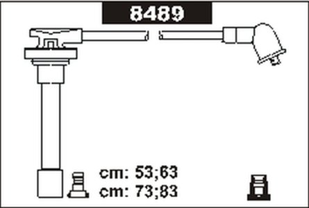 Przewody wysokiego napięcia komplet SENTECH 8489 