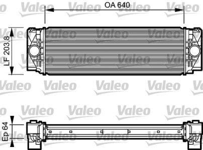 Intercooler VALEO 818732 2E0145804