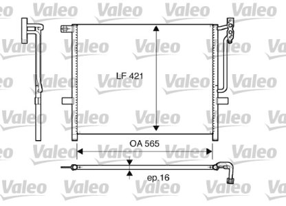 Chłodnica klimatyzacji VALEO 817383 8377614