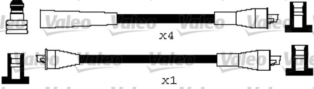Przewody wysokiego napięcia komplet VALEO 346639 7700682481
