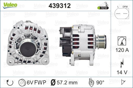 Alternator VALEO 439312 