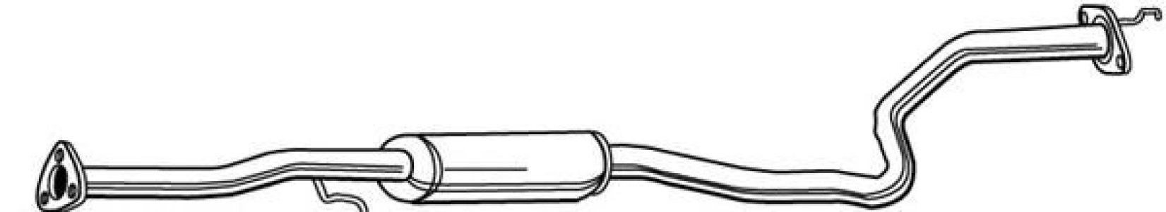 Tłumik środkowy WALKER 22202-66 18220S04E41