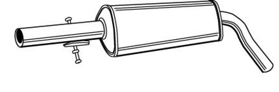 Tłumik środkowy WALKER 21576-52 1J0253209B