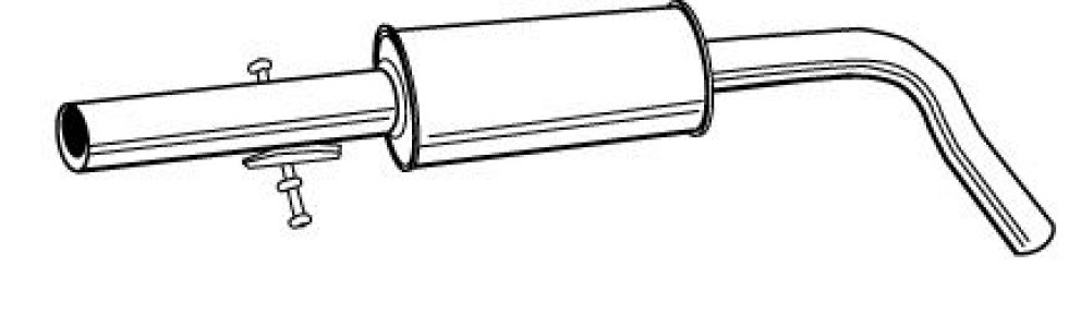 Tłumik środkowy WALKER 21874-52 1J0253209A