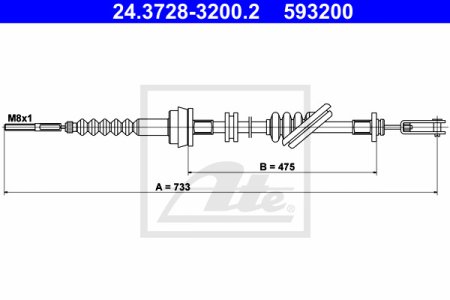 Linka sprzęgła ATE 24-3728-3200-2 0K30A41150C