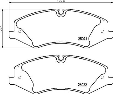 Klocki hamulcowe BREMBO P44024 LR015578