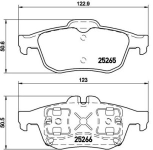 Klocki hamulcowe BREMBO P68057 440602154R
