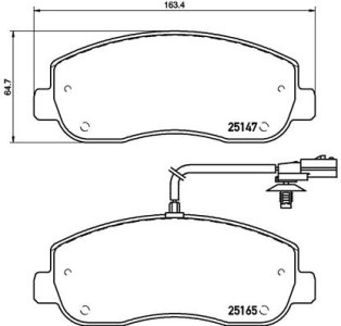 Klocki hamulcowe BREMBO P68062 4419950