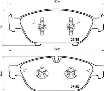 Klocki hamulcowe BREMBO P85127 4G0698151B