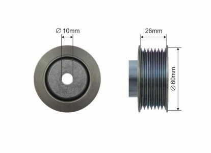Rolka prowadząca CAFFARO 500001 4916067J00