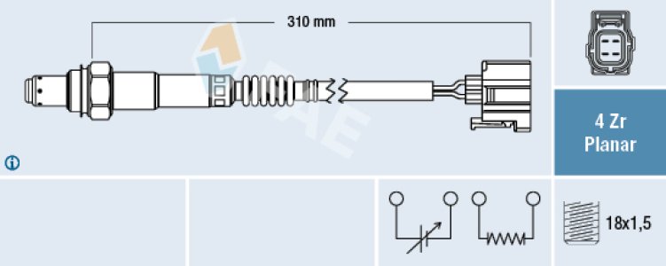 Sonda lambda FAE 77427 35428218
