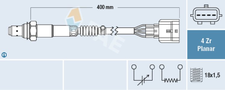 Sonda lambda FAE 77448 8200590431