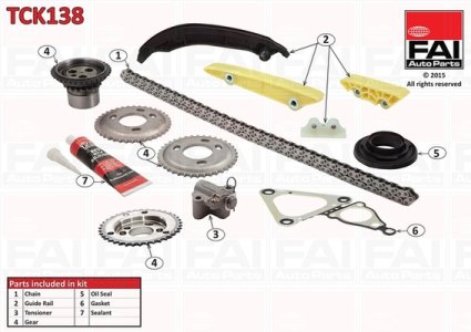 Zestaw łańcucha rozrządu FAI AutoParts TCK138 1704089