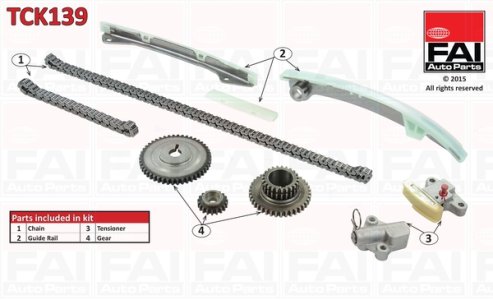 Łańcuch rozrząd mr20de FAI AutoParts TCK139 