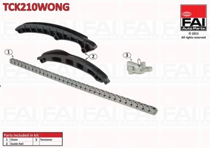 Zestaw łańcucha rozrządu FAI AutoParts TCK210WONG 