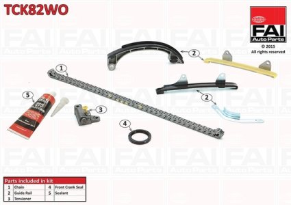 Zestaw łańcucha rozrządu FAI AutoParts TCK82WO 1350623020