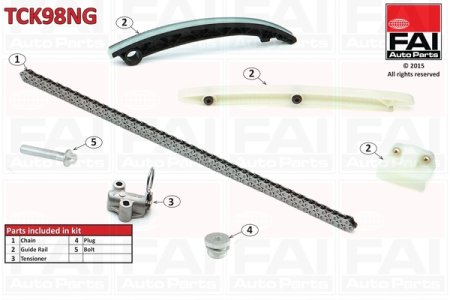 Zestaw łańcucha rozrządu FAI AutoParts TCK98NG 