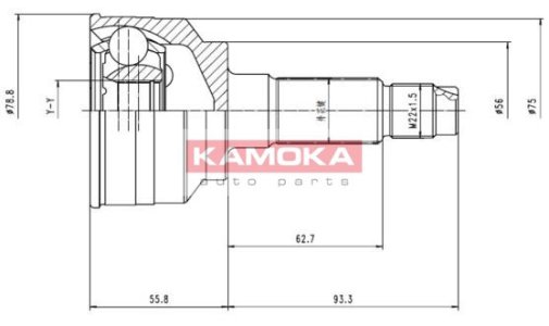 Przegub napędowy KAMOKA 7068 OK20225400