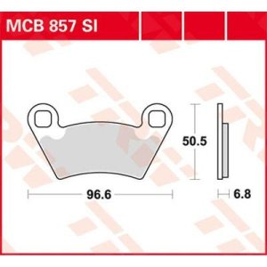 Klocki hamulcowe TRW MCB857SI 