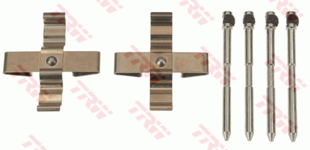 Zestaw montażowy klocków hamulcowych TRW PFK638 