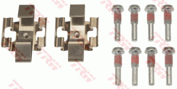 Zestaw montażowy klocków hamulcowych TRW PFK639 