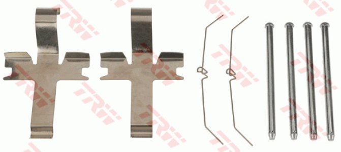 Zestaw montażowy klocków hamulcowych TRW PFK655 