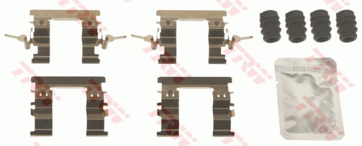 Zestaw montażowy klocków hamulcowych TRW PFK674 