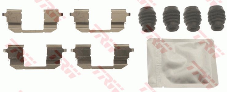 Zestaw montażowy klocków hamulcowych TRW PFK676 