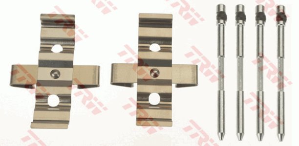Zestaw montażowy klocków hamulcowych TRW PFK680 